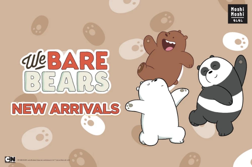 Moshi Moshi New Arrivals We Bare Bears Collection